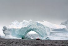 antarctic ice shelf, solar heat in ocean