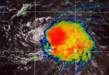 Tropical storm Fiona is slow to gather strength east of the Leeward Islands of the Caribbean