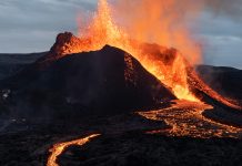 Volcano eruption in Iceland 2021