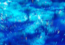 Abstract background of blue lines
