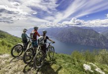 Scenic lookout Lake Garda, Italy.