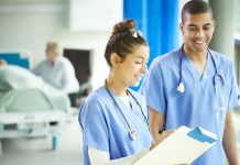 two young nurses on the ward