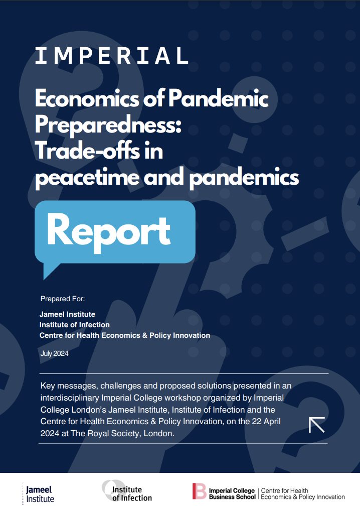 Economics of Pandemic Preparedness: Trade-offs in peacetime and pandemics - image of the front cover