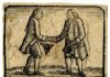 ‘Two Merchants Shaking Hands’ (c.1776), engraved by Thomas Bewick. [British Museum Prints & Drawings, no: 1882,0311.3998]