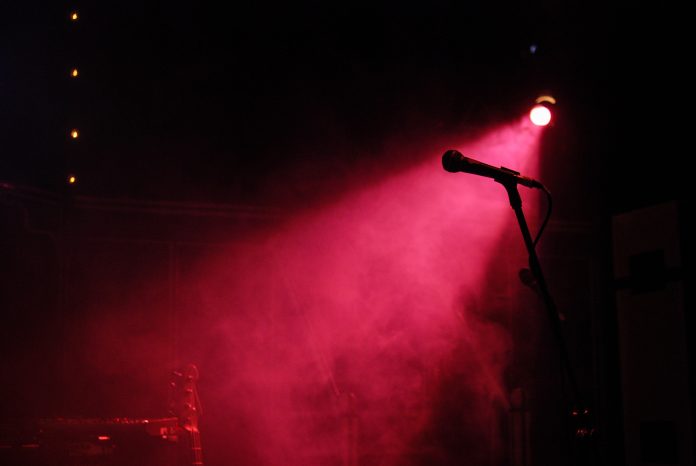 Music concert instruments silhouette