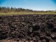 ploughed soil in the garden in Kaduy, Vologda Oblast, Russia