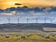 Windfarm in rural Alberta Canada