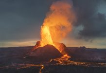 Volcanic eruption in Iceland