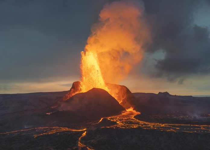 Volcanic eruption in Iceland