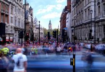 Daytime long exposure towards Whitehall