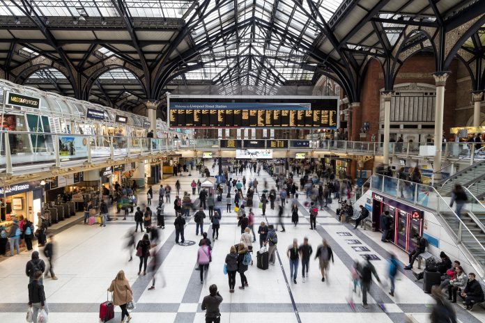 Liverpool Street Station in London, United Kingdom