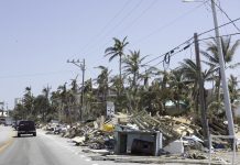 Aftermath of hurricane in Florida Keys leaves piles of trash and debris to be cleaned up