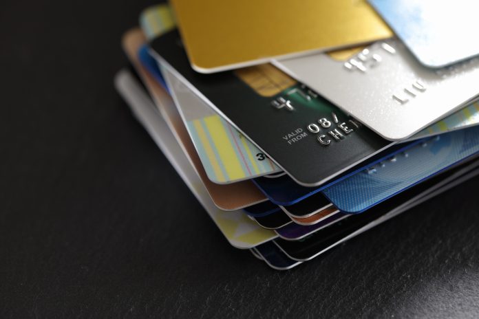 Stacked credit cards