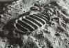 Detail of footprint on the Moon. See similar space photos: