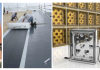 Fig 1: Traditional PV silicon modules versus specialised BIPV products (rollable PV bitumen felt, PV luxopheres developed by the University of Exeter UK and PV pavement elements, developed by TalTech e-Pavement startup in Estonia).