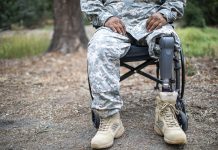 Army Veteran in Wheelchair