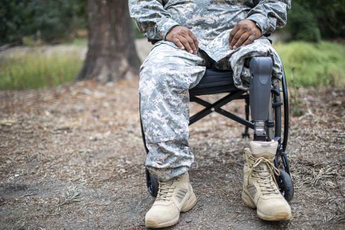 Army Veteran in Wheelchair