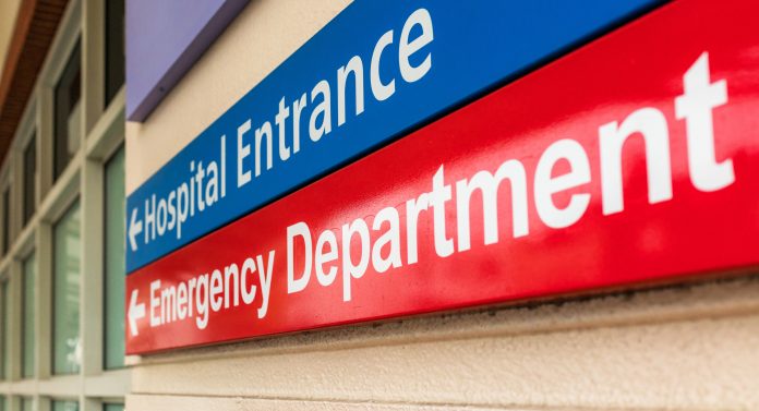 Hospital Emergency Department sign