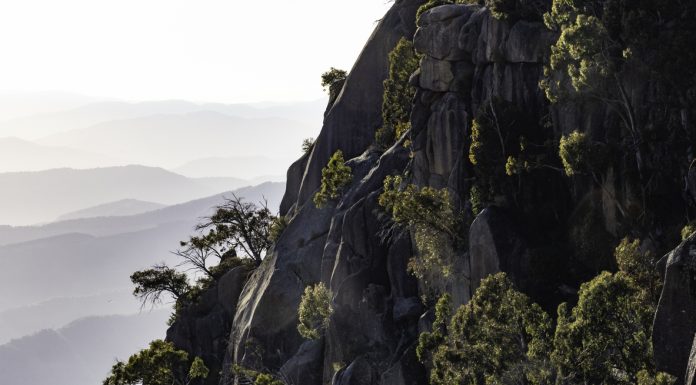 The granite wall of the Gorge at Mount Buffalo, Victoria's High Country