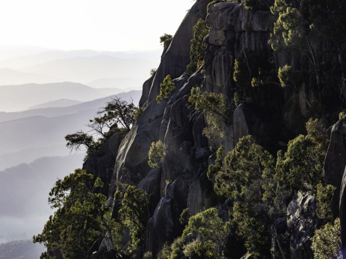 The granite wall of the Gorge at Mount Buffalo, Victoria's High Country