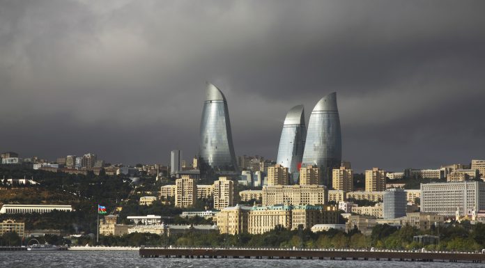 Seafront in Baku. Azerbaijan