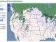 Figure: Present(hashed) and future (solid) scenarios for the distribution of the red squirrel