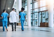 Shot of medical practitioners having a conversation in a hospital