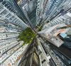 Directly above Almeda Itu street in Sao Paulo.