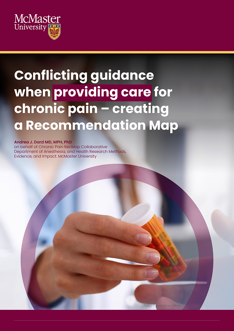 Conflicting guidance when providing care for chronic pain - creating a Recommendation Map