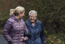 Two Generations on a Stroll